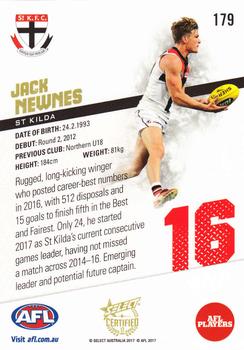 2017 Select Certified #179 Jack Newnes Back